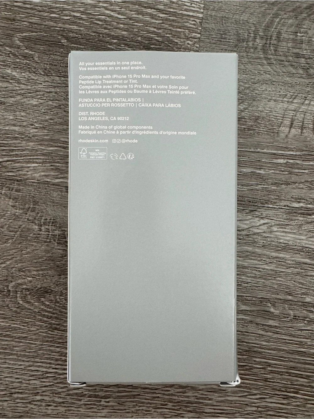 Rhode Skin Lip Case for iPhone 15 Pro Max NIB